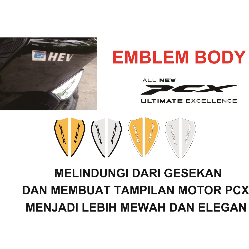 GARNISH PCX 160 PELINDUNG GESEKAN BODY