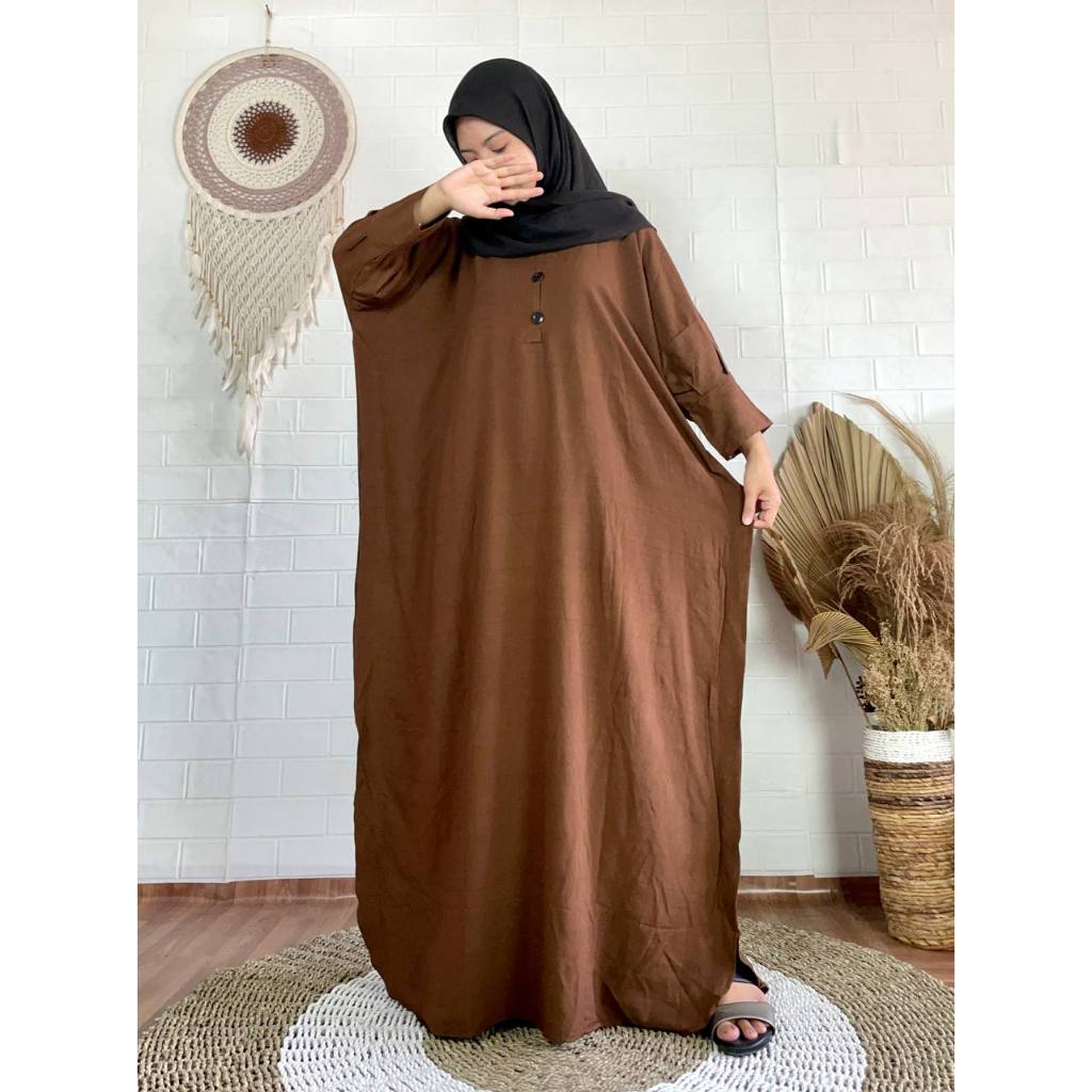 Kaftan Rayon Twill Adem dan Gamis Canda Rayon Polos Ukuran Kecil Xs-S-M BB 45 ke bawah | Kaftan Mary