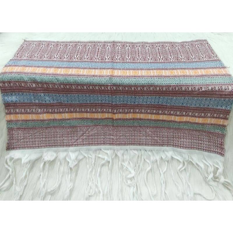 Bahan ulos ragi hidup kombinasi dress atau kemeja etnik batak toba