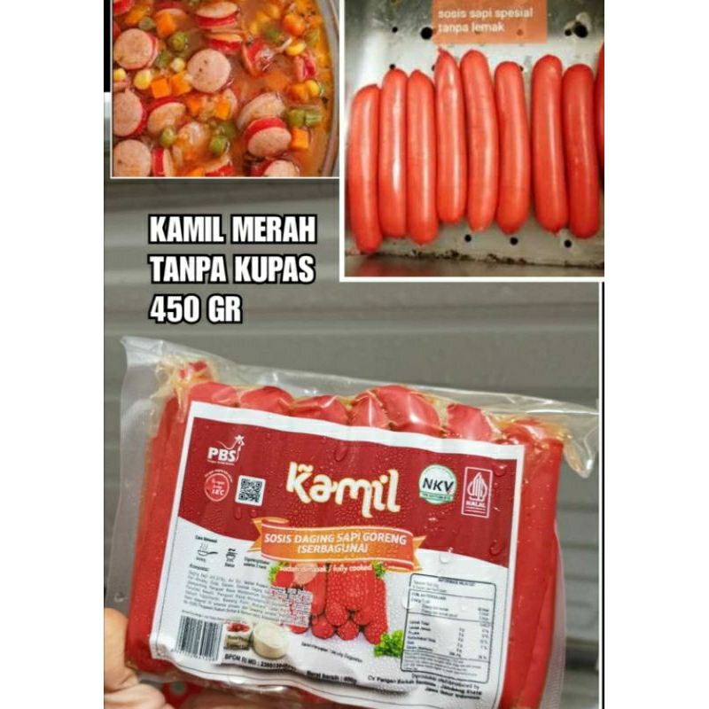 

sosis sapi merah Kamil 450gr/Kamil sosis sapi merah serbaguna