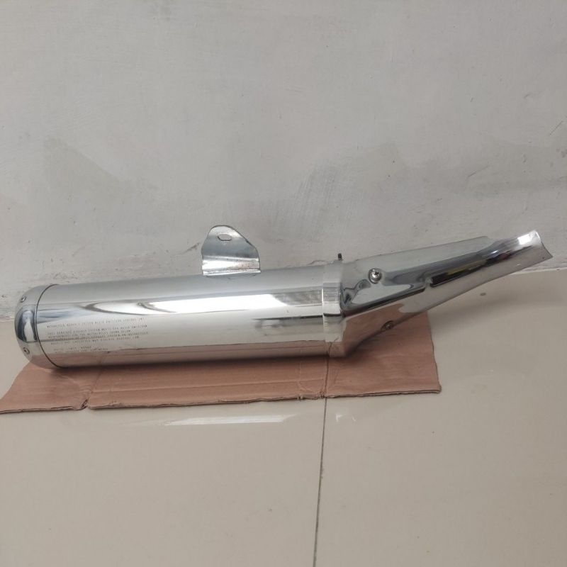 Silincer Ninja250 karbu ori, knalpot ori ninja 250 karbu chrome