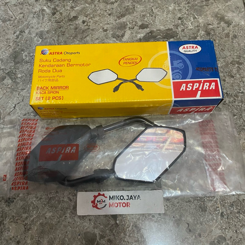 KACA SPION TANGKAI PENDEK HONDA BEAT VARIO SUPRA X 125 REVO SUPRA X ORIGINAL ASPIRA