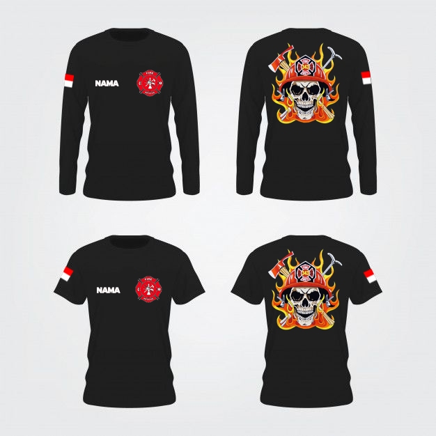 Kaos Pemadam Kebakaran | Baju Pemadam Fire Fighter
