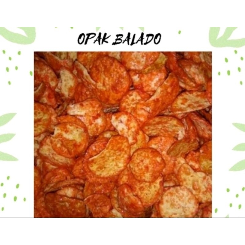 

cemilah gurih opak balado & keju kemasan 500gr