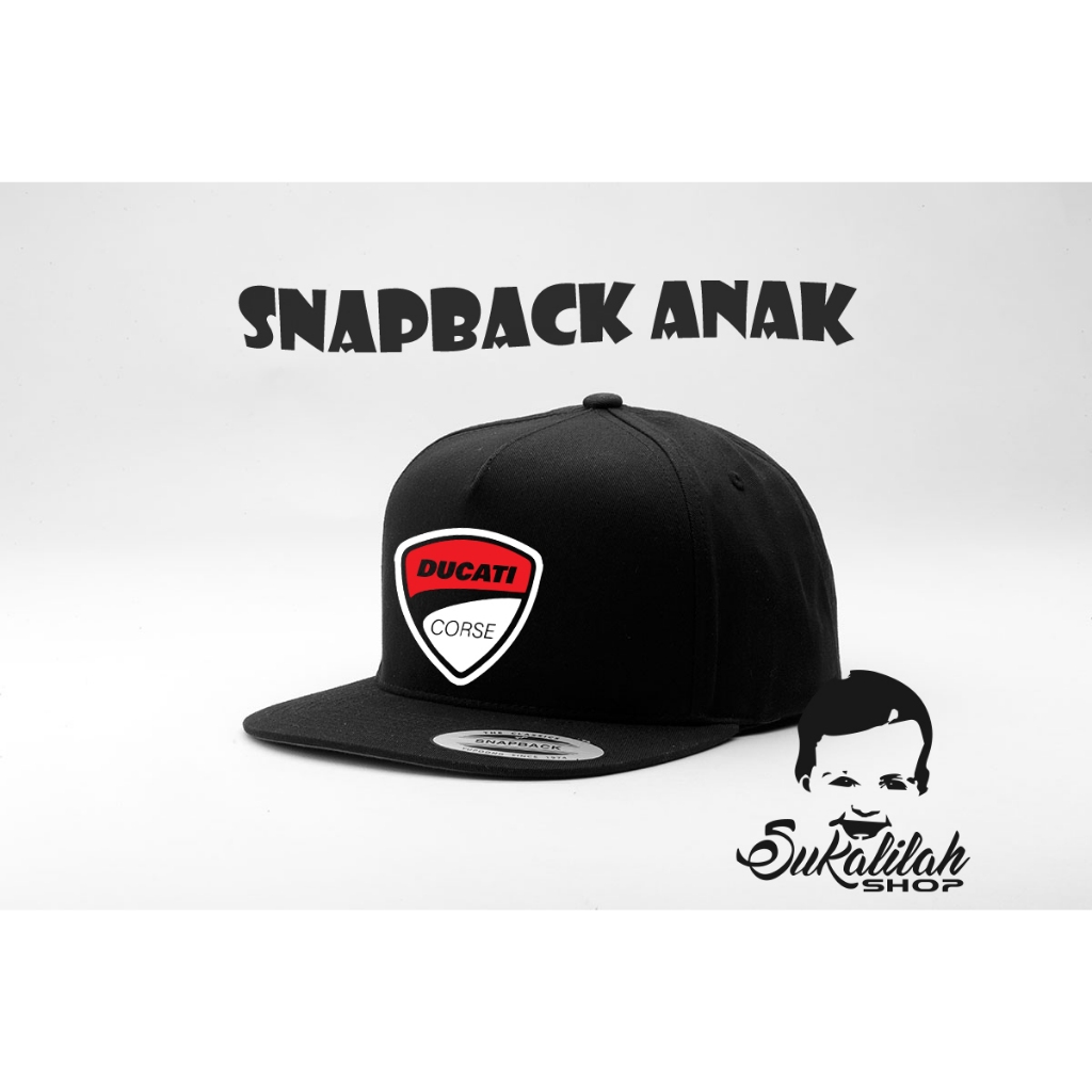 Topi snapback anak sport ducati 3
