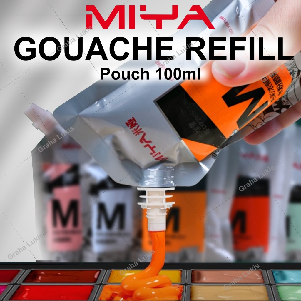 

UM1 Miya Himi Gouache Refill Pouch 100 Ml Non-Toxic