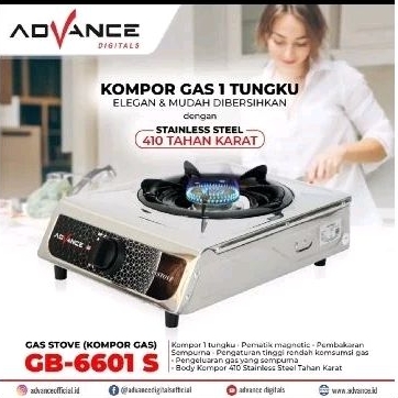 Kompor Gas 1 Tungku Advance