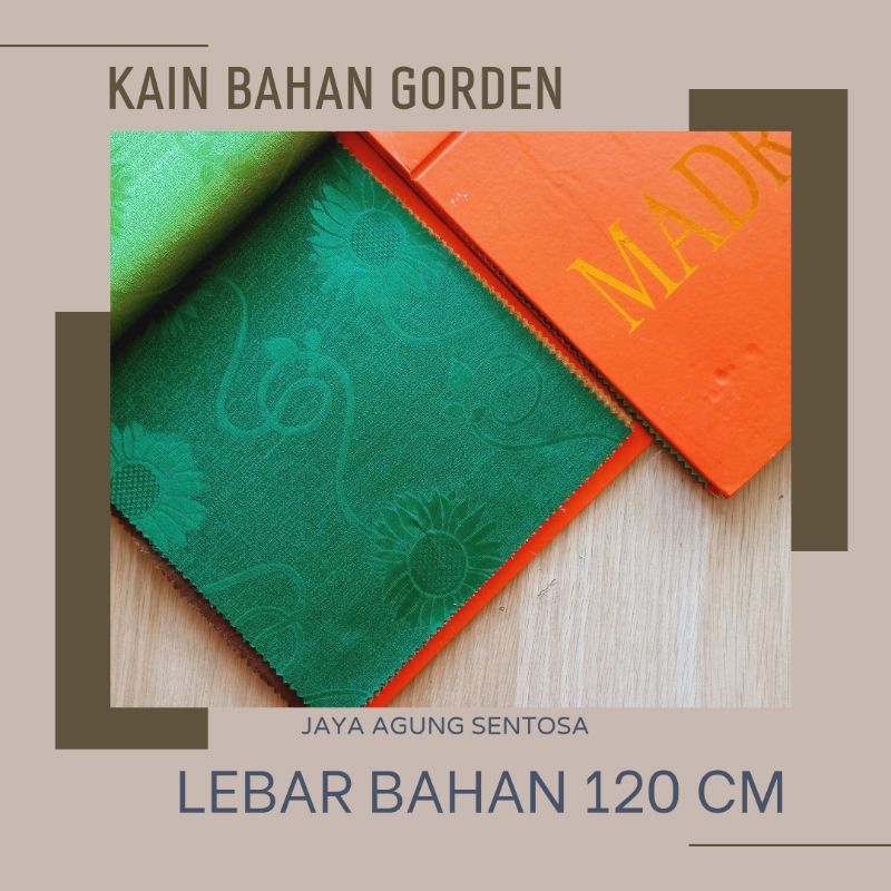 KAIN BAHAN GORDEN KAIN LOKAL MOTIF BUNGA MATAHARI LEBAR 120CM (PART 2)