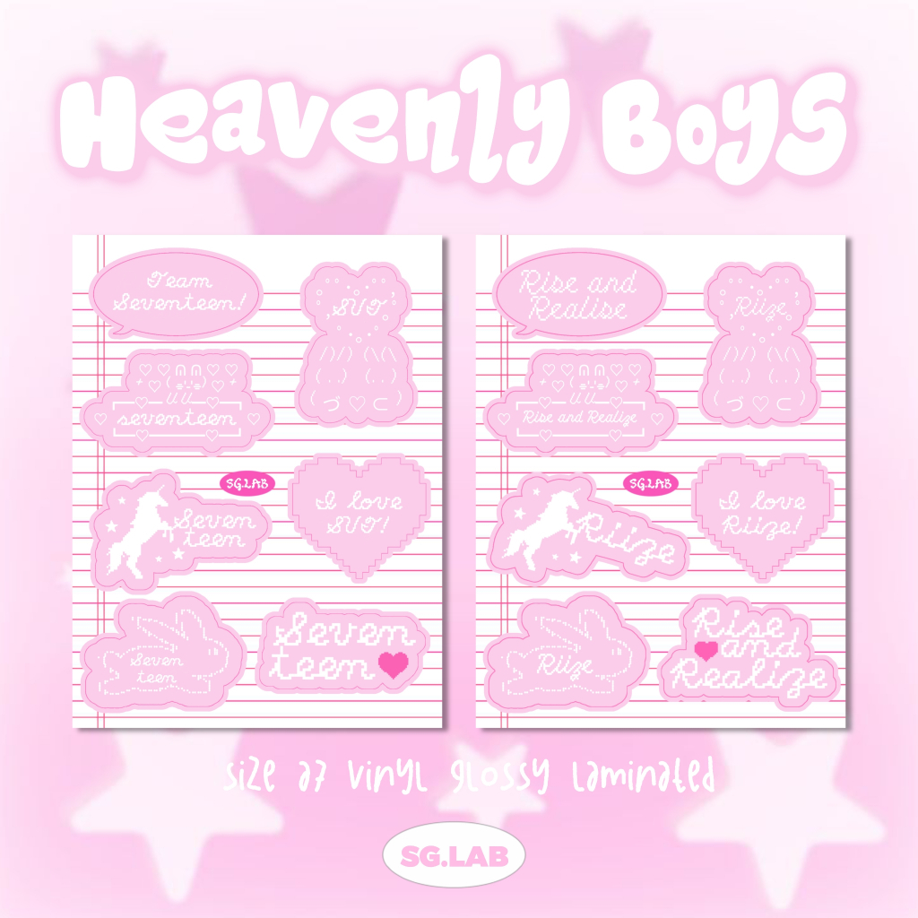 [ SG.LAB] HEAVENLY BOYS GROUP STICKER A7