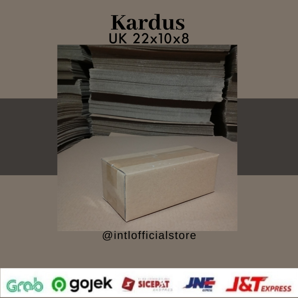 

Kardus Box Karton UK 22x10x8
