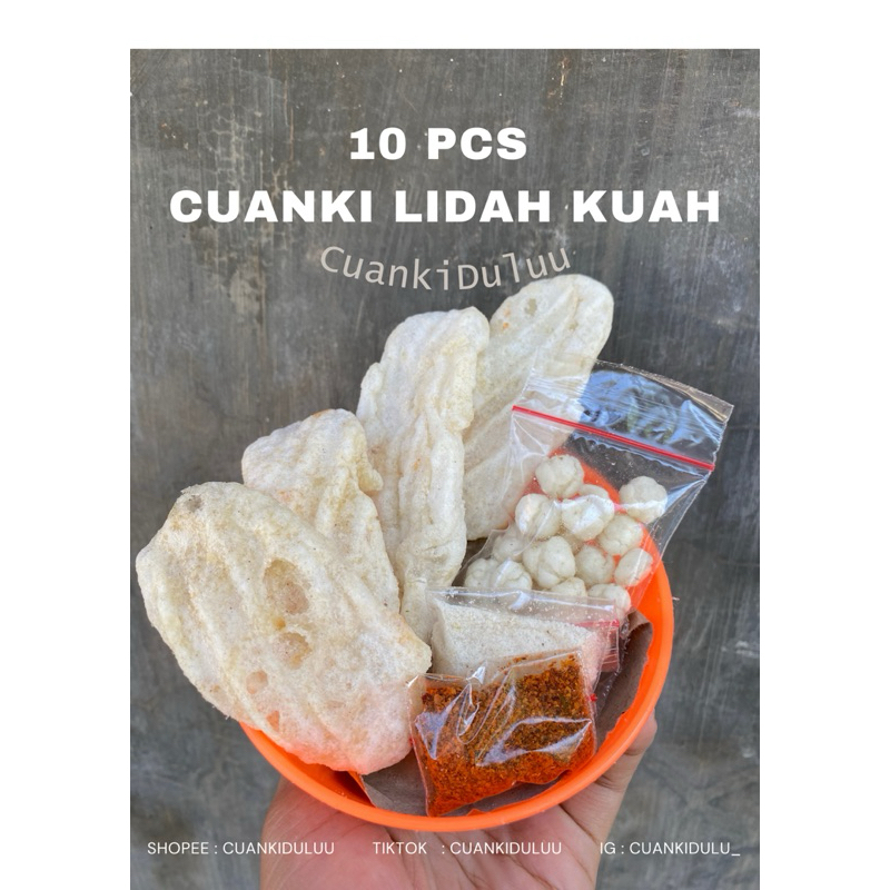 

Paket Hemat 10 Bungkus Cuanki Lidah Kuah