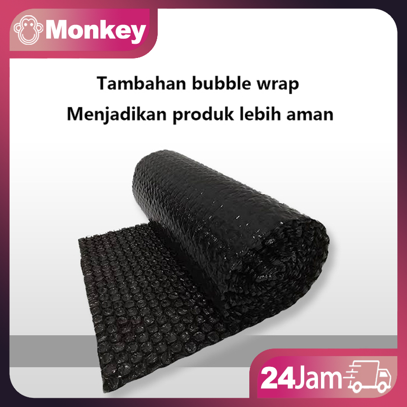 

Tambahan packing bubble film agar produk lebih aman