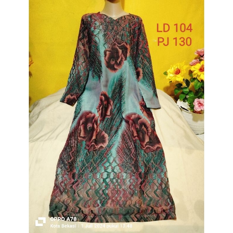 gamis sifon motif / gamis sifon  / gamis wanita