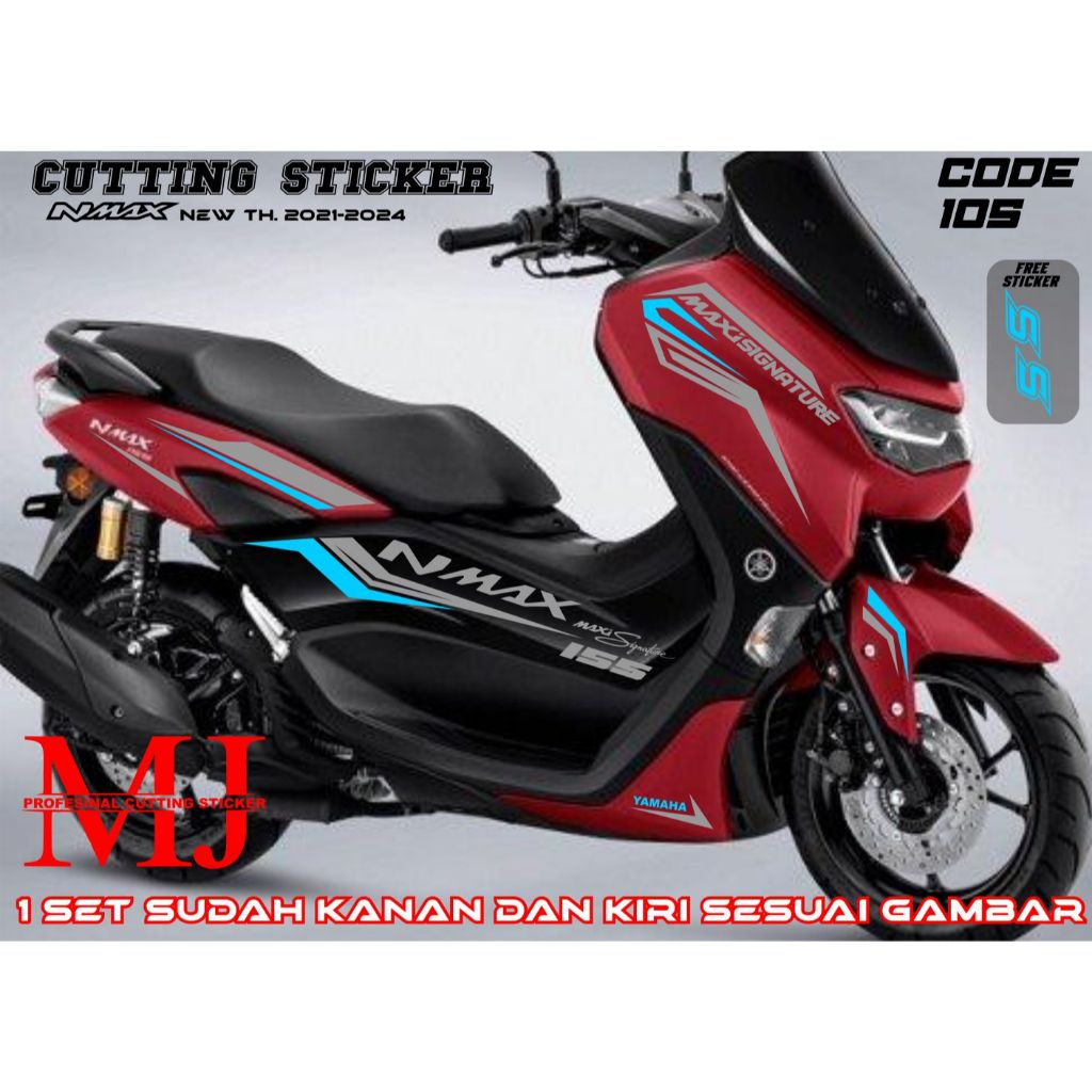 CUTTING STICKER NMAX 155 NEW 2022 STRIPING NMAX BARU