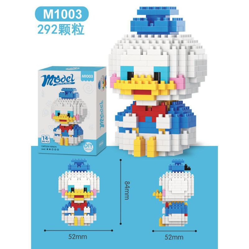 Mainan Edukasi Kartun Balok Donald Duck / Balok Susun Mainan Donald Duck / Bricks Edukasi Kartun Don