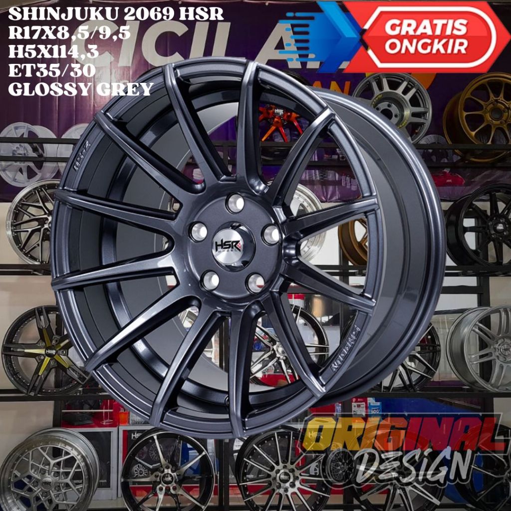 Velg Mobil CAMRY , ACCORD , CIVIC , MAZDA3 , HSR SHINJUKU RING 17 R17