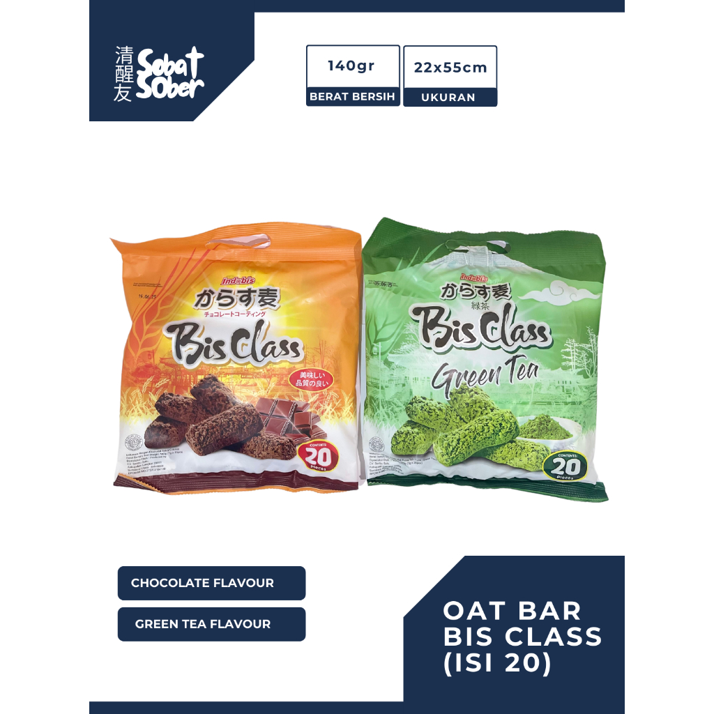 

Indobis Bis Class Green Tea Oat Bites Isi 20pcs