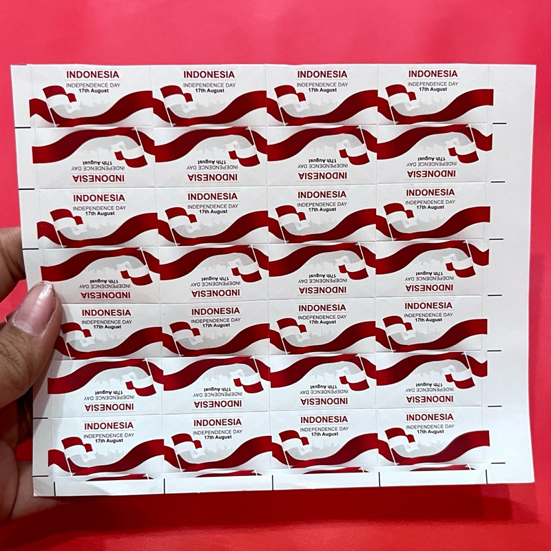 

Sticker bendera merah putih sticker 17 agustus DIRGAHAYU RI sticker indonesia sticker pipi indonesia ecofootwear.id