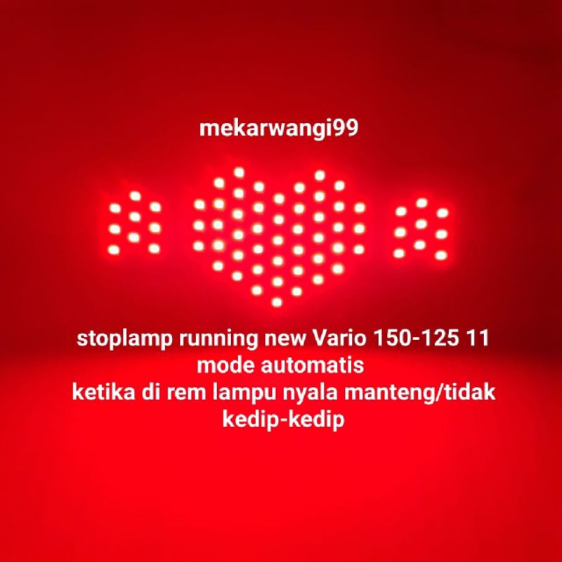 stoplamp running LOVE new Vario 150-125 11 mode LOVE automatis rem stay / manteng