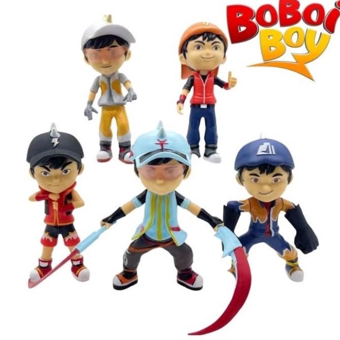 KODE C7P Figure BoBoiBoy Galaxy set pcs Topper kue  Mainan anak  Topper Kue BoBoiBoy Petir