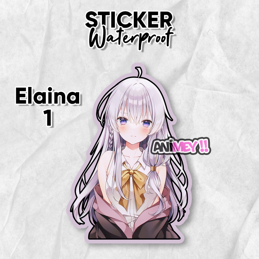 

Stiker Elaina Maju No Tabi Tabi / Sticker Anime Waterproof