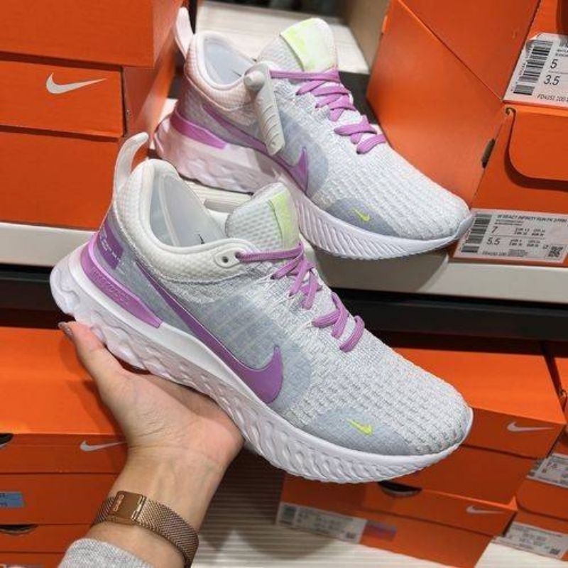 Sepatu Running Lari Wanita Nike React Infinity Flyknit Jogging Senam - 36