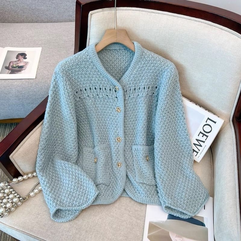 JESPRO 221 | CARDIGAN SWEATER KNIT PREMIUM BGOLD 1359 104 140 | Sweater Rajut Blazer Baju Cewek Fash