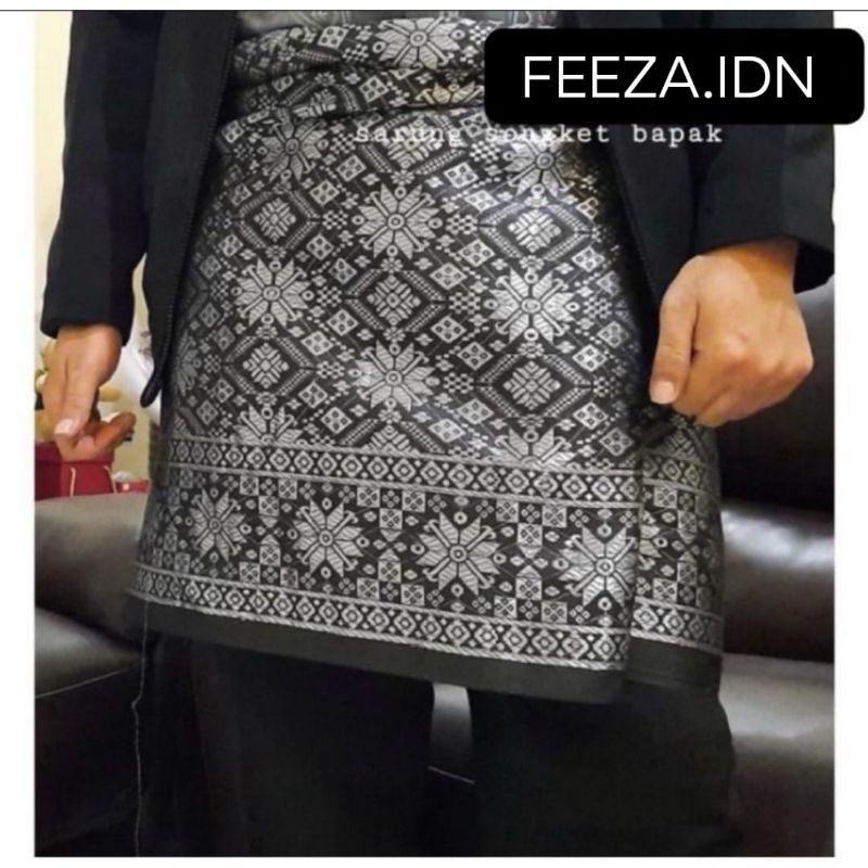 Feeza | COD Songket Pria | Sarung Songket Melayu | Kain Songket Pria | Songket Terbaru | Seragaman P