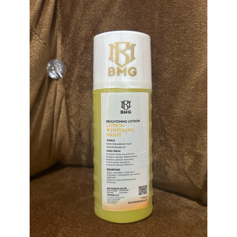 BMG lotion whitening LOTION DAY, LOTION NIGHT KUNING, LOTION PLATINUM  BPOM ORIGINAL