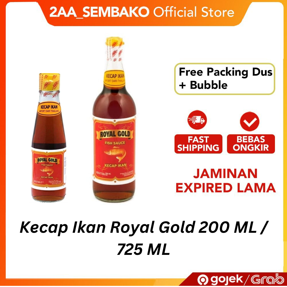 

Kecap Ikan Royal Gold Fish Sauce Botol 200 ML / 725 ML 1 Pcs