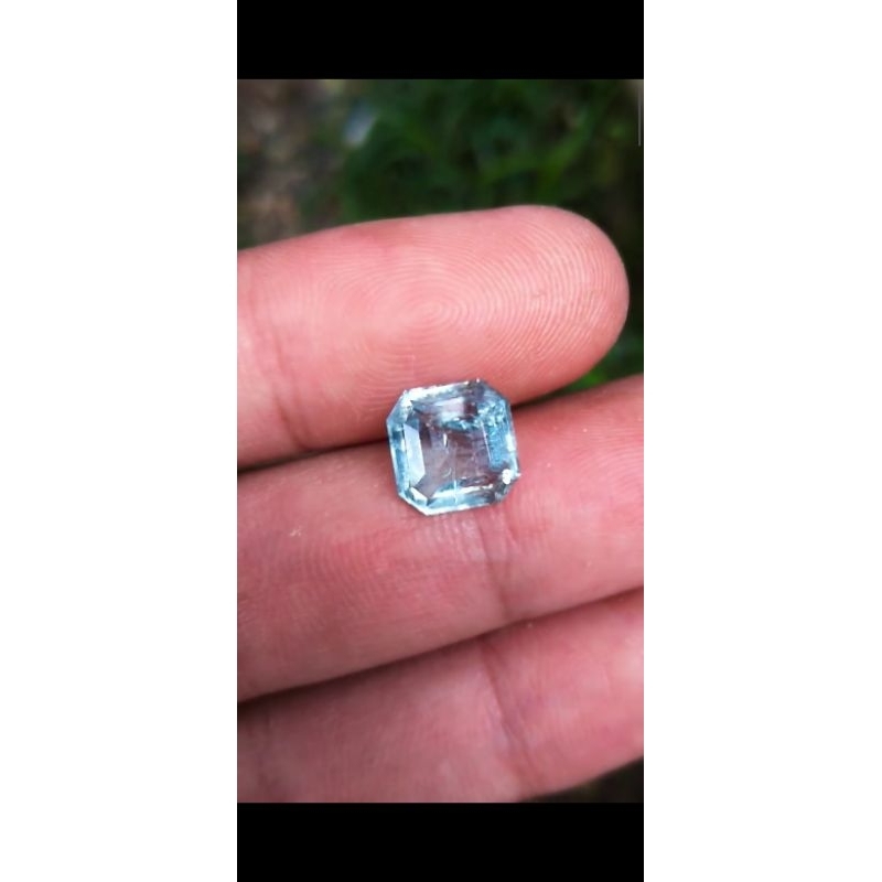 natural zamrud biru laut/Aquamarine beryl,batu permata asli original garansi 100%