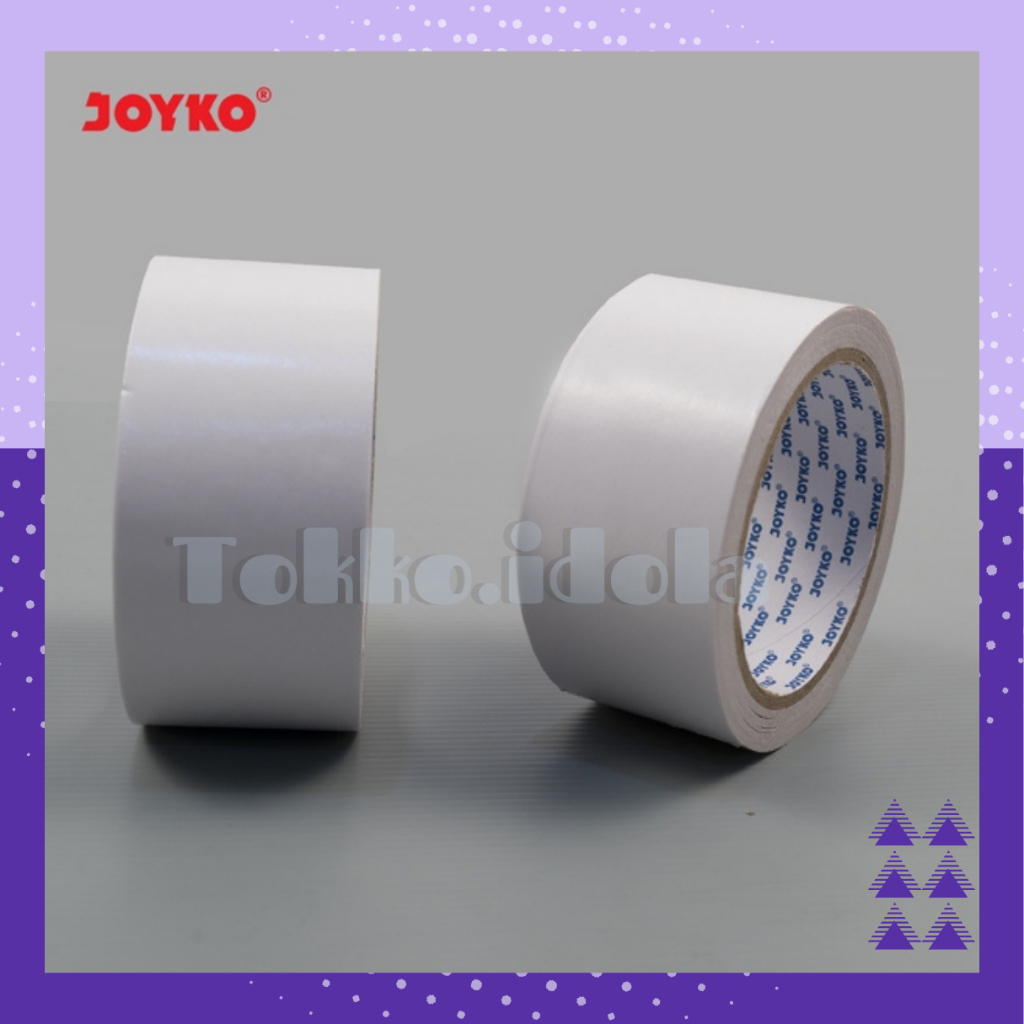 

DOUBLE TAPE JOYKO 48 MM / DOUBLE TAPE JOYKO 4CM / Double Sided Tape Perekat 2 Sisi Joyko 48 mm x 15 yard / DOUBLE TAPE JOYKO 2 '