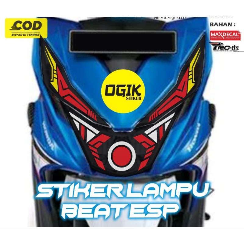 stiker variasi stiker cutting lampu beat deluxe