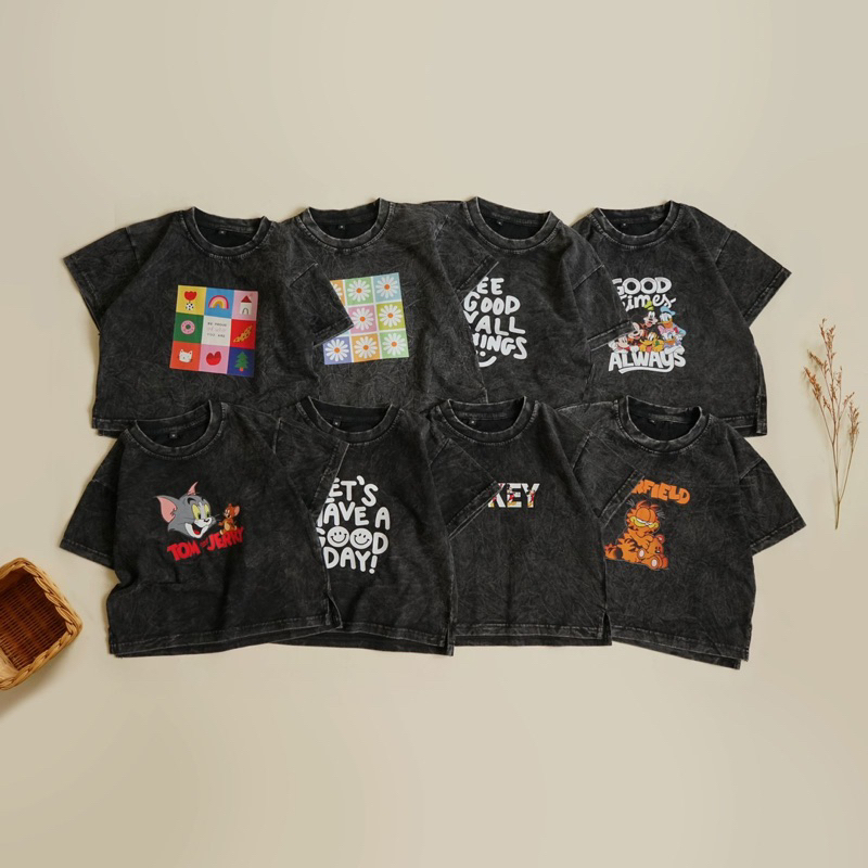 Lucuna Micky Washed Tee - Baju Anak Unisex