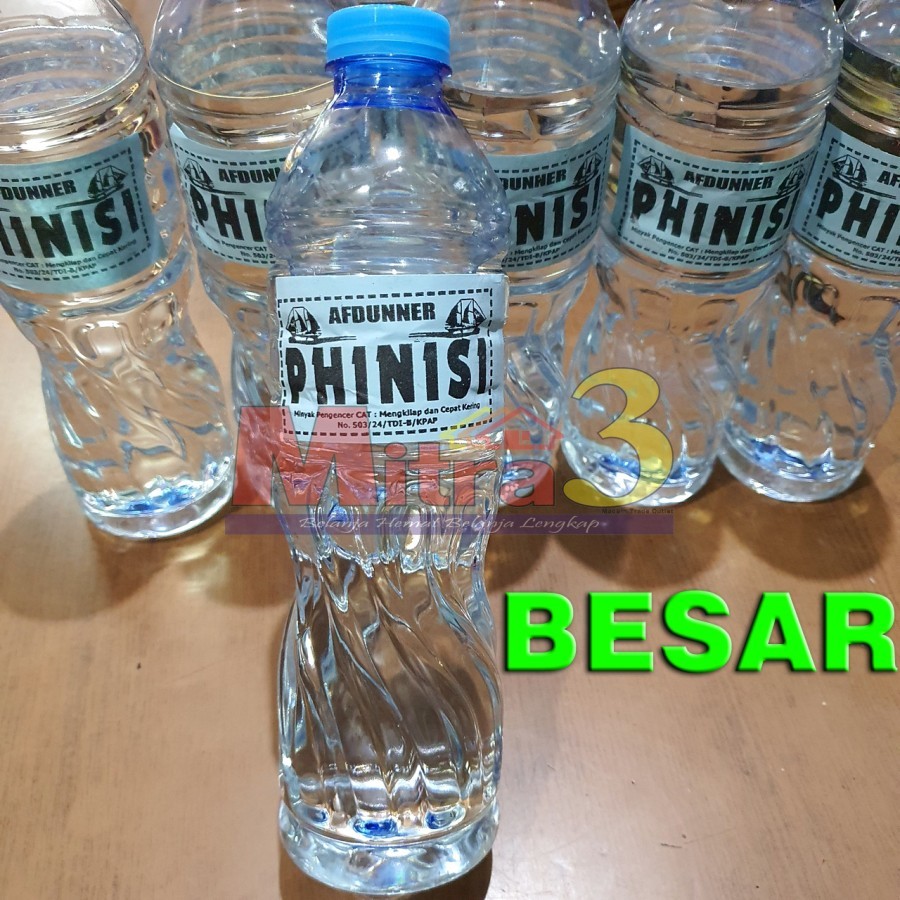 Afdunner PHINISI botol BESAR / Minyak Pengencer Cat Synthetic (Thinner)
