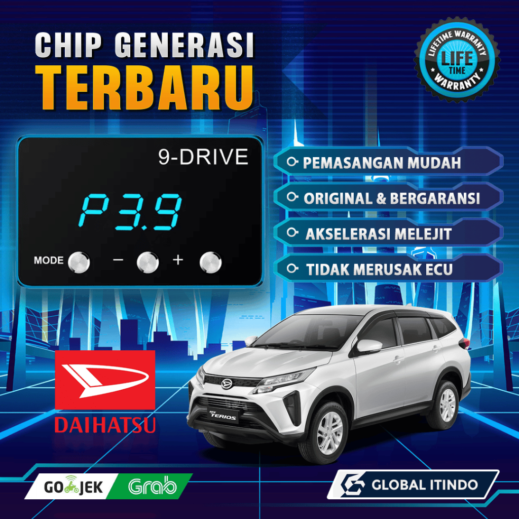 9 Drive Daihatsu New Terios Piggyback Throttle Controller ECU Remap