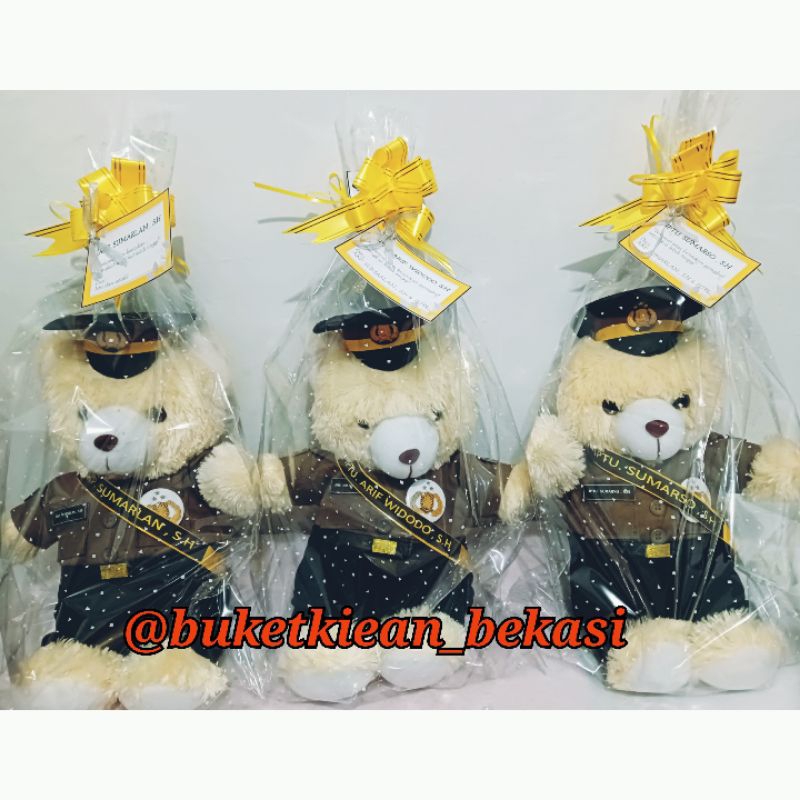 boneka polisi dan TNI/ boneka pelantikan/ boneka wisuda/ boneka profesi