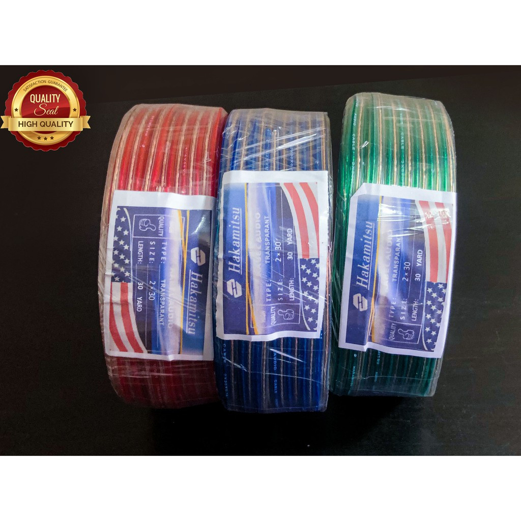 kabel listrik transparan serabut 1 roll 17 meter