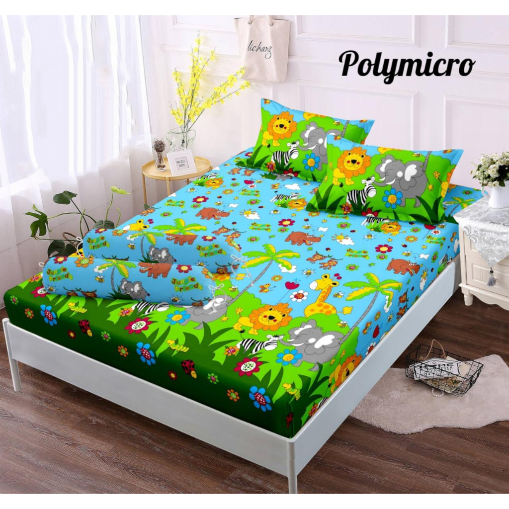 SPREI HOMEMADE UK 180X200 KARAKTER TIDAK LUNTUR (Gratis 1 Renceng Shampo Dove/Clear/Sunslik/Pantine)
