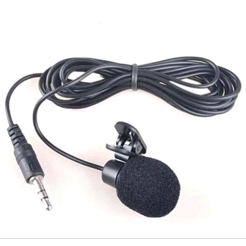 Clip On Microphone Eksternal Mic Kabel + Clip for Hp Laptop Handphone