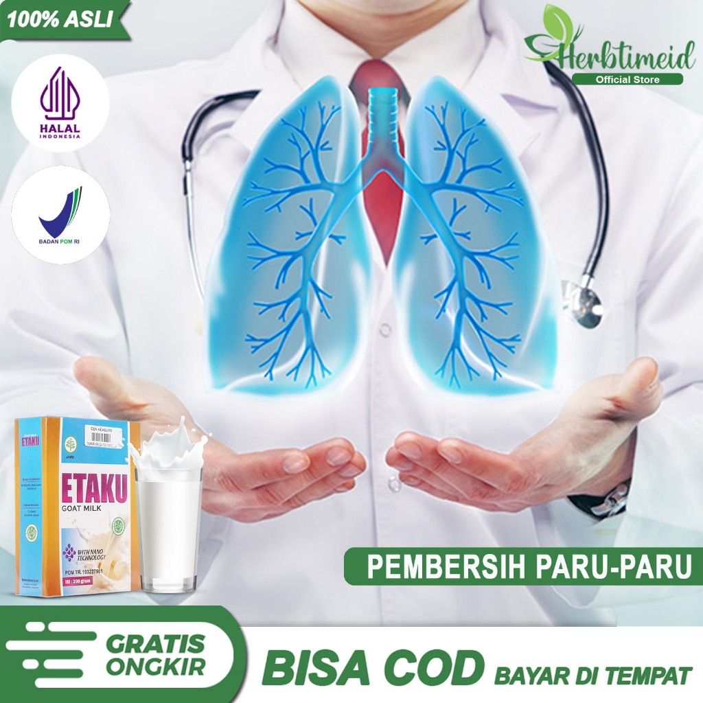 

ETAKU Susu Pembersih Paru Paru, Susu Khusus Paru Paru Kotor, Obat Paru Paru Basah, Batuk TBC, Flek Paru, Ekstrak Susu Kambing Etawa Asli