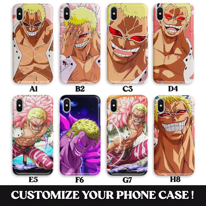 Case Hp Softcase Hardcase Doflamingo + Bisa Pakai Gambar Sendiri (Casing Hp iPhone Samsung OPPO VIVO