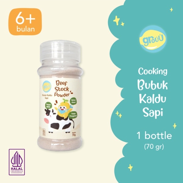 

Grouu Beef Stock Powder Bubuk Kaldu Sapi 70gr