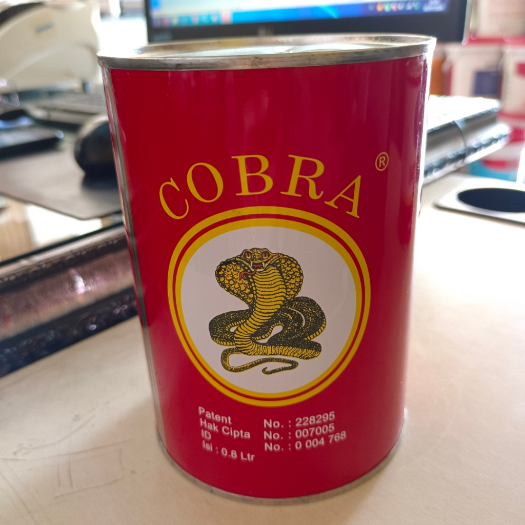 Thinner Tiner Cobra Merah Kecil High Gloss ND 0,8 Liter / 1Kg