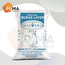 MALINDO 8214 PAKAN AYAM BURAS LAYER REPACK 1 KG