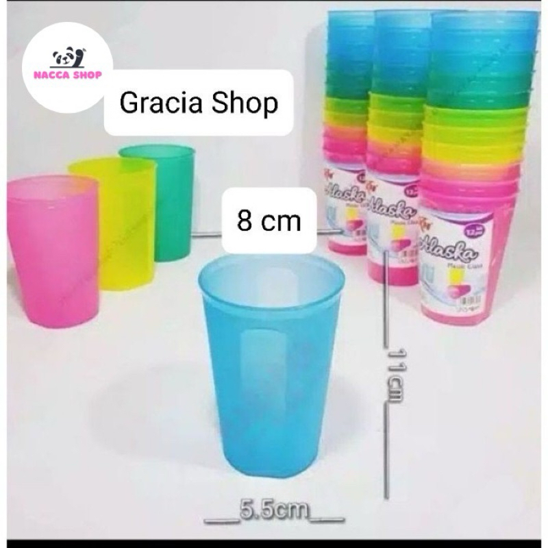 Gelas Plastik Alaska KH / Gelas Minum Plastik Bening