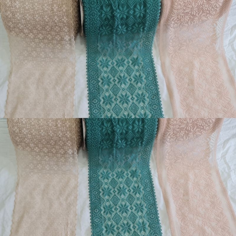 renda meteran lebar strecth,renda meteran,renda lebar,renda meteran terbaru (Permeter)