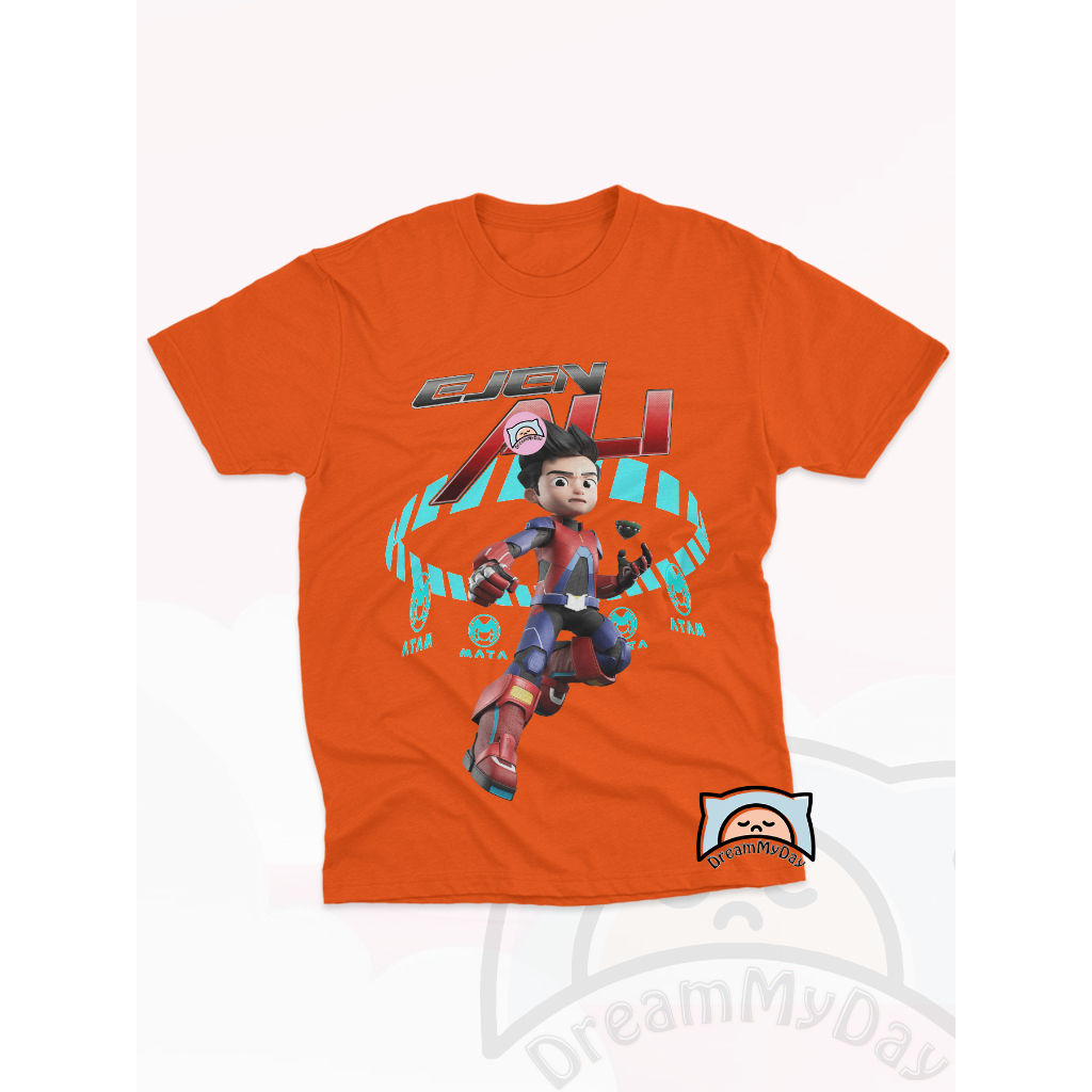 Baju Kaos Atasan Anak Laki - Laki Motif Ejen Ali - Kaos Motif Ejen Ali