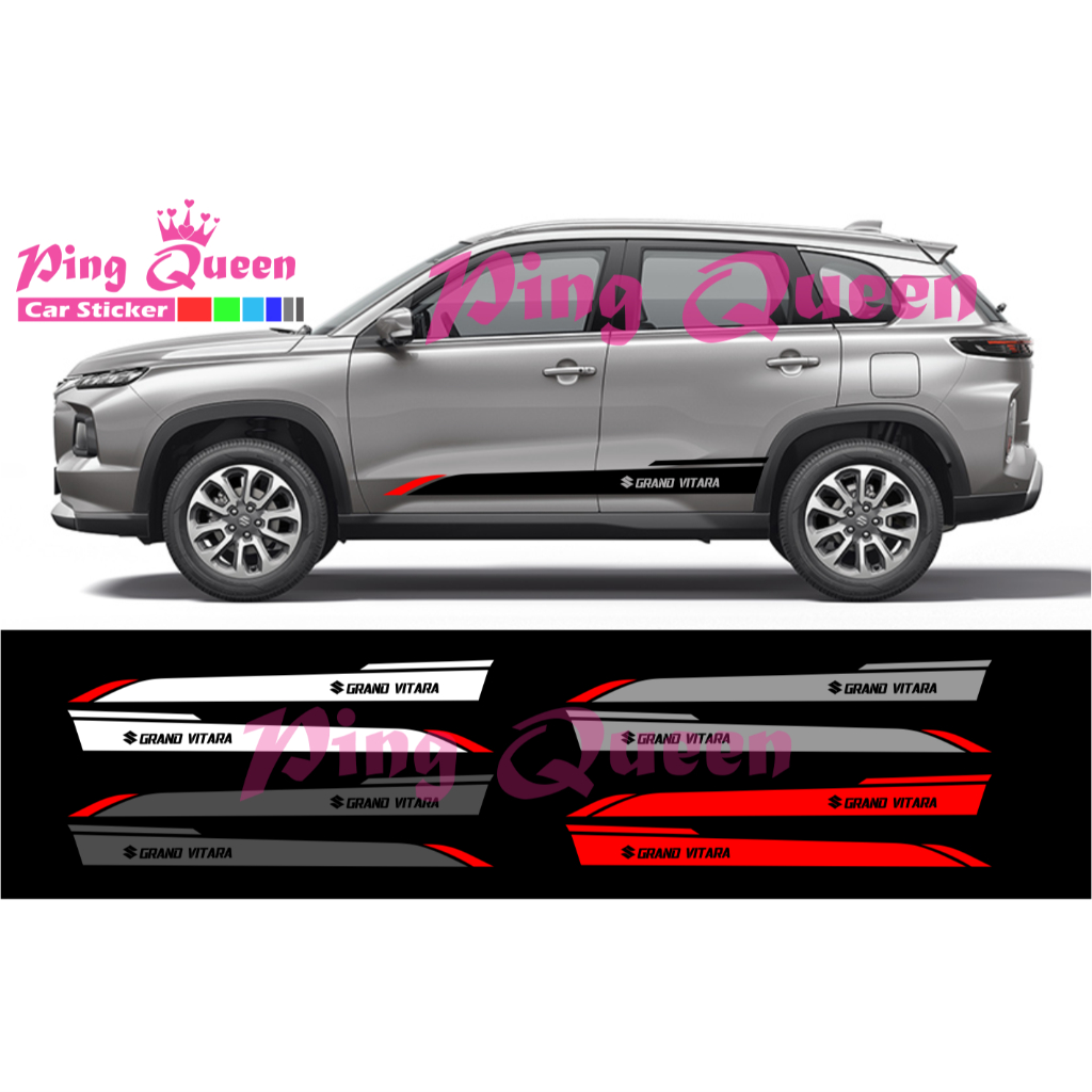 CUTTING STICKER MOBIL GRAND VITARA STICKER LIST MOBIL SUZUKI GRAND VITARA