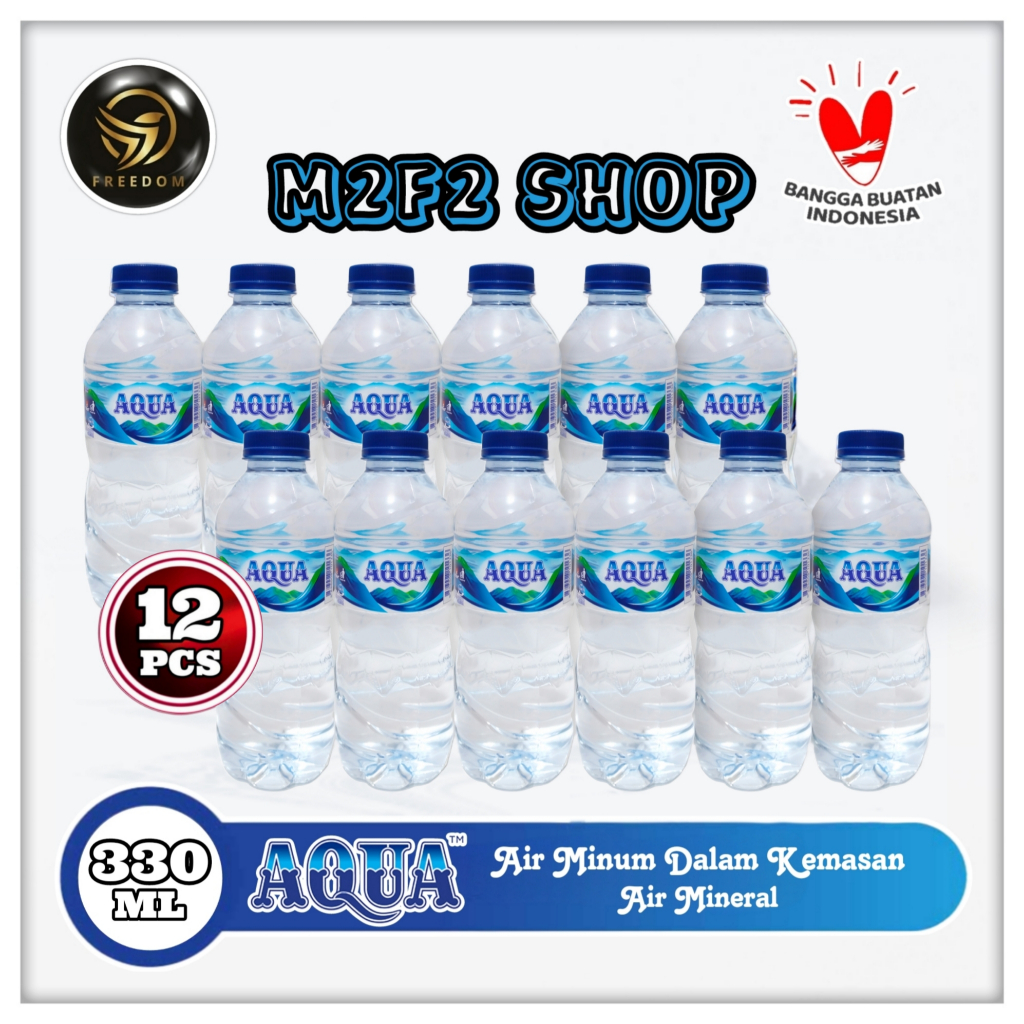 

Air Mineral Aqua Botol Mini Pet - 330 ml (Kemasan 12 Pcs)